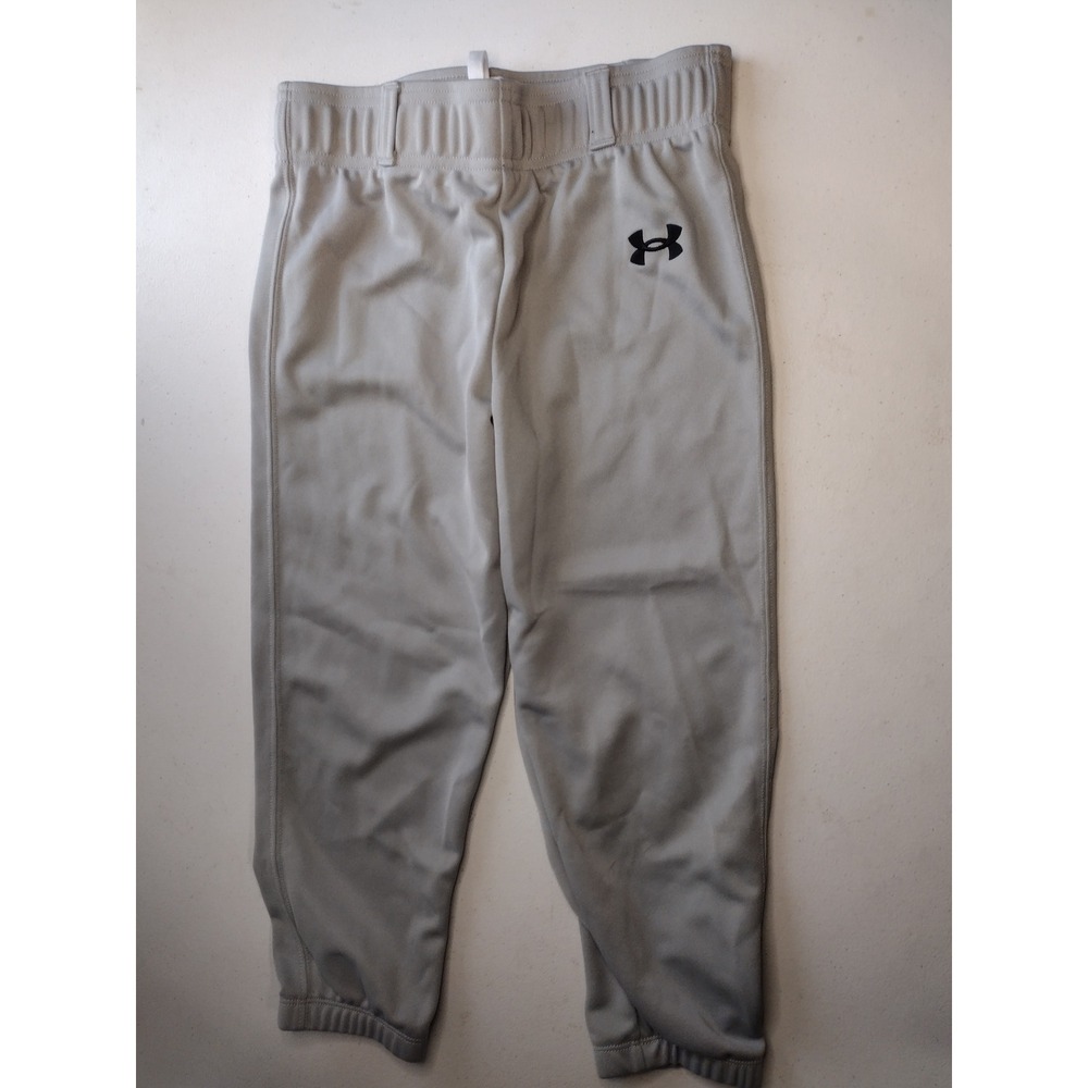 Under Armour Youth Medium Grey Baseball Pants HeatGear Athletic Boys YMD
